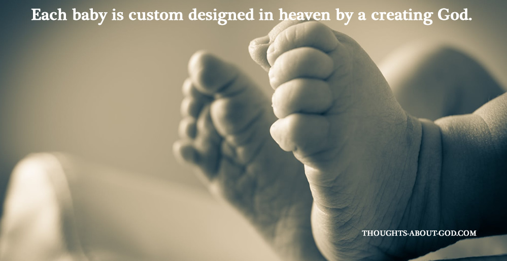 Custom baby uniquely made by God