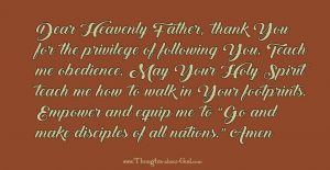 Dear Heavenly Father