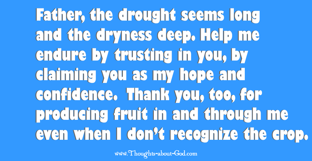 Prayer: Drought in our life