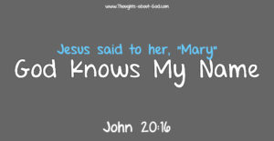 God Knows My Name