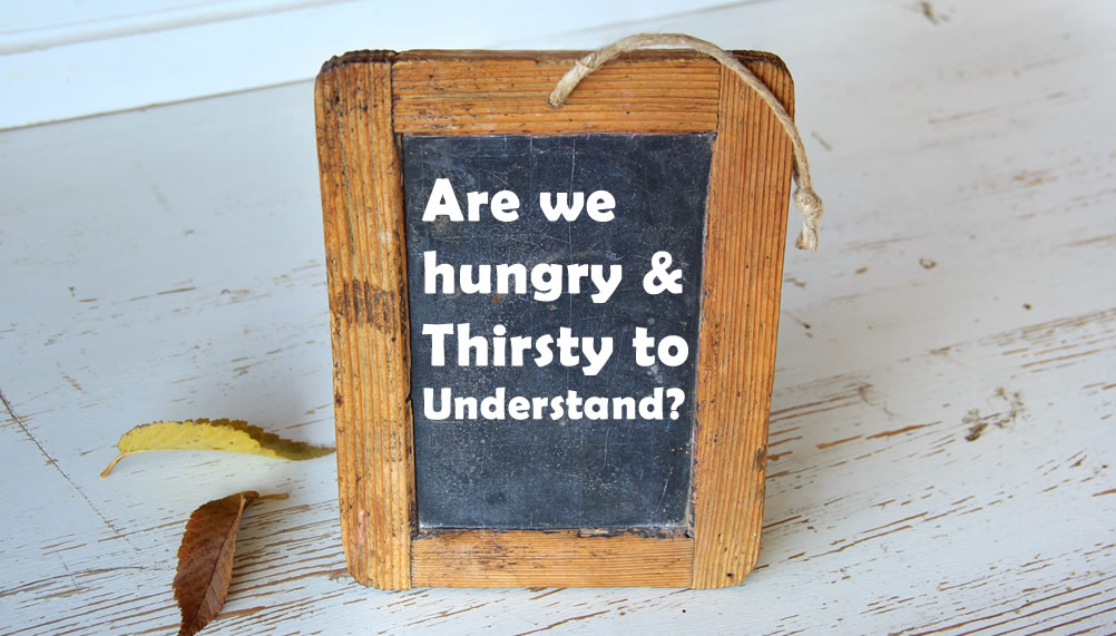 Hungry for Understanding