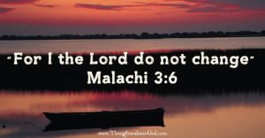 Malachi 3:6 Devotional