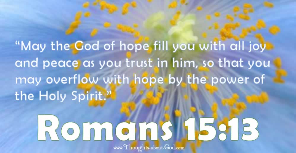 devotional on Romans 15:13