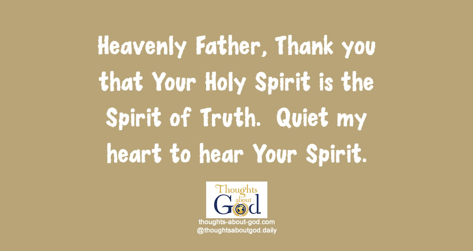Holy Spirit truth prayer.