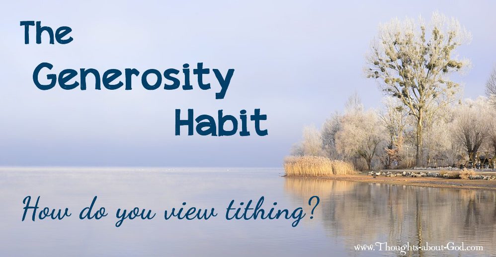 generosity - habit - tithing
